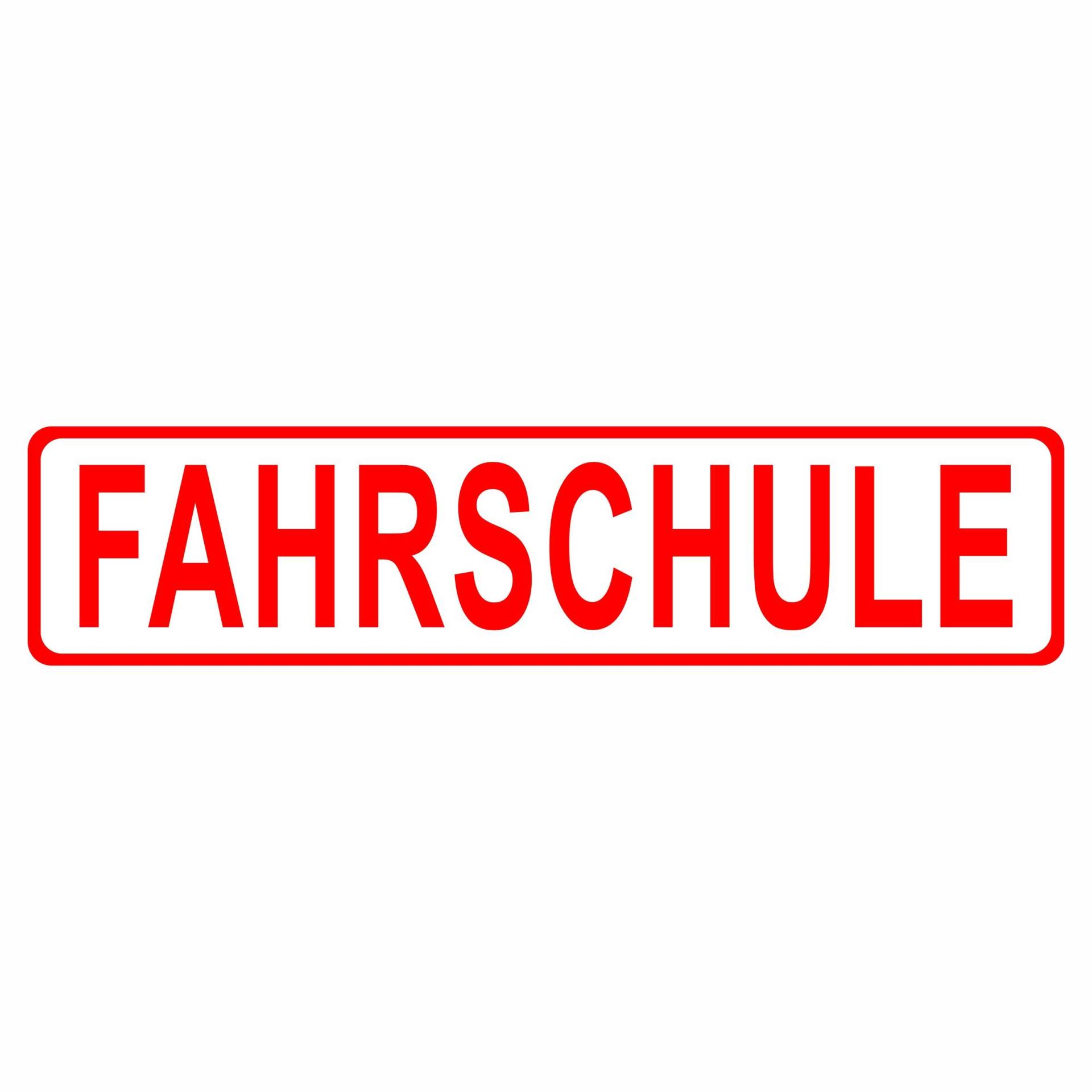 Fahrschule Auto Aufkleber Vinyl Stickers 20 x 5 cm von Sticker Design Shop