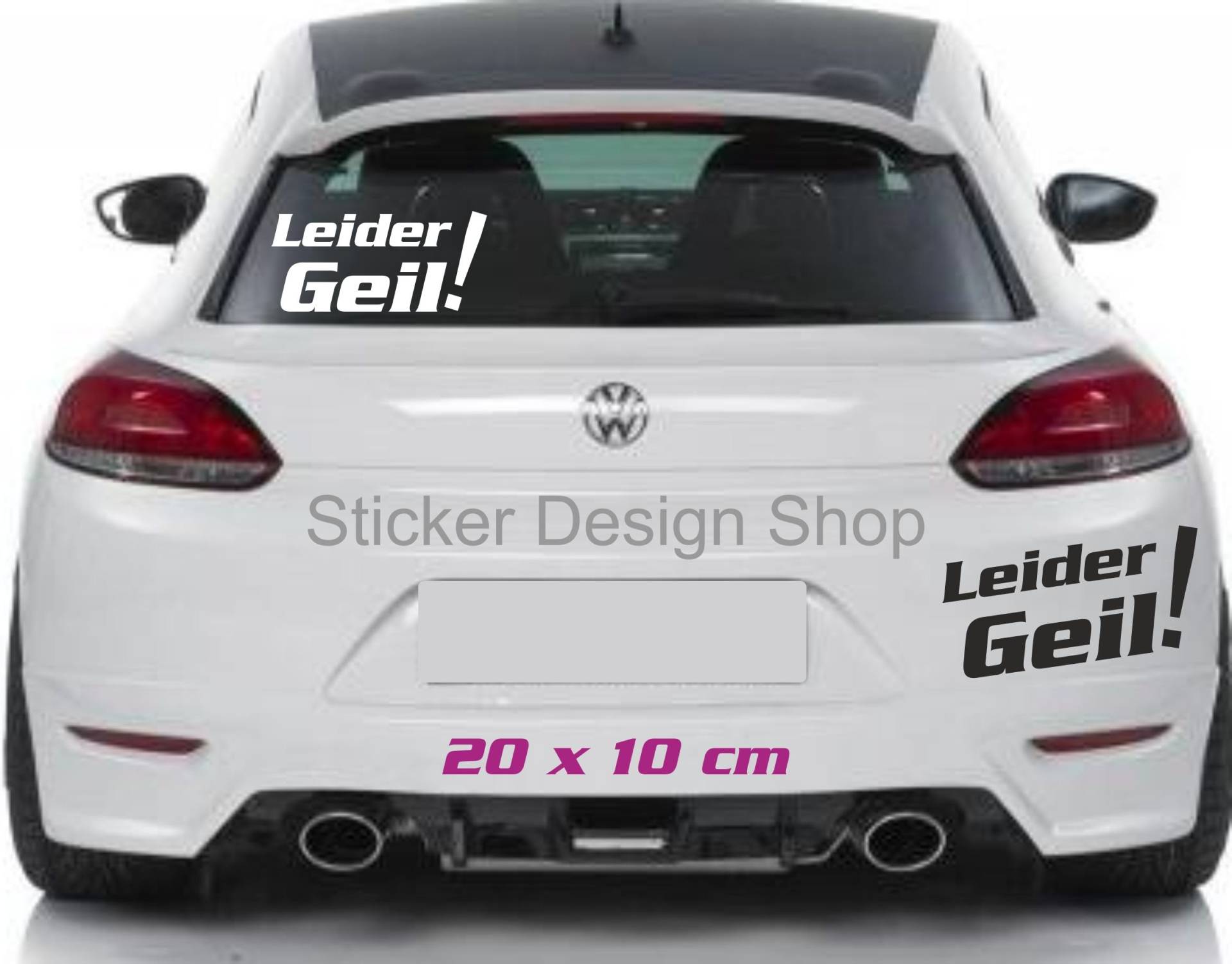 Leider Geil Autoaufkleber Stiker Tuning Heckscheibe Aufkleber Auto Car Tattoo Leider Geil Autoaufkleber Stiker Tuning Heckscheibe Aufkleber Auto Car Tattoo von Sticker Design Shop