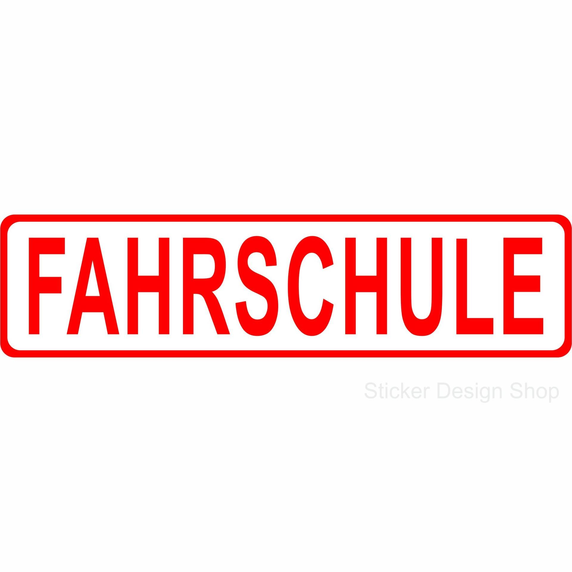 Sticker Design Shop Magnetschild Fahrschule Automagnet Auto Aufkleber Magnet Schild 20x5 cm von Sticker Design Shop