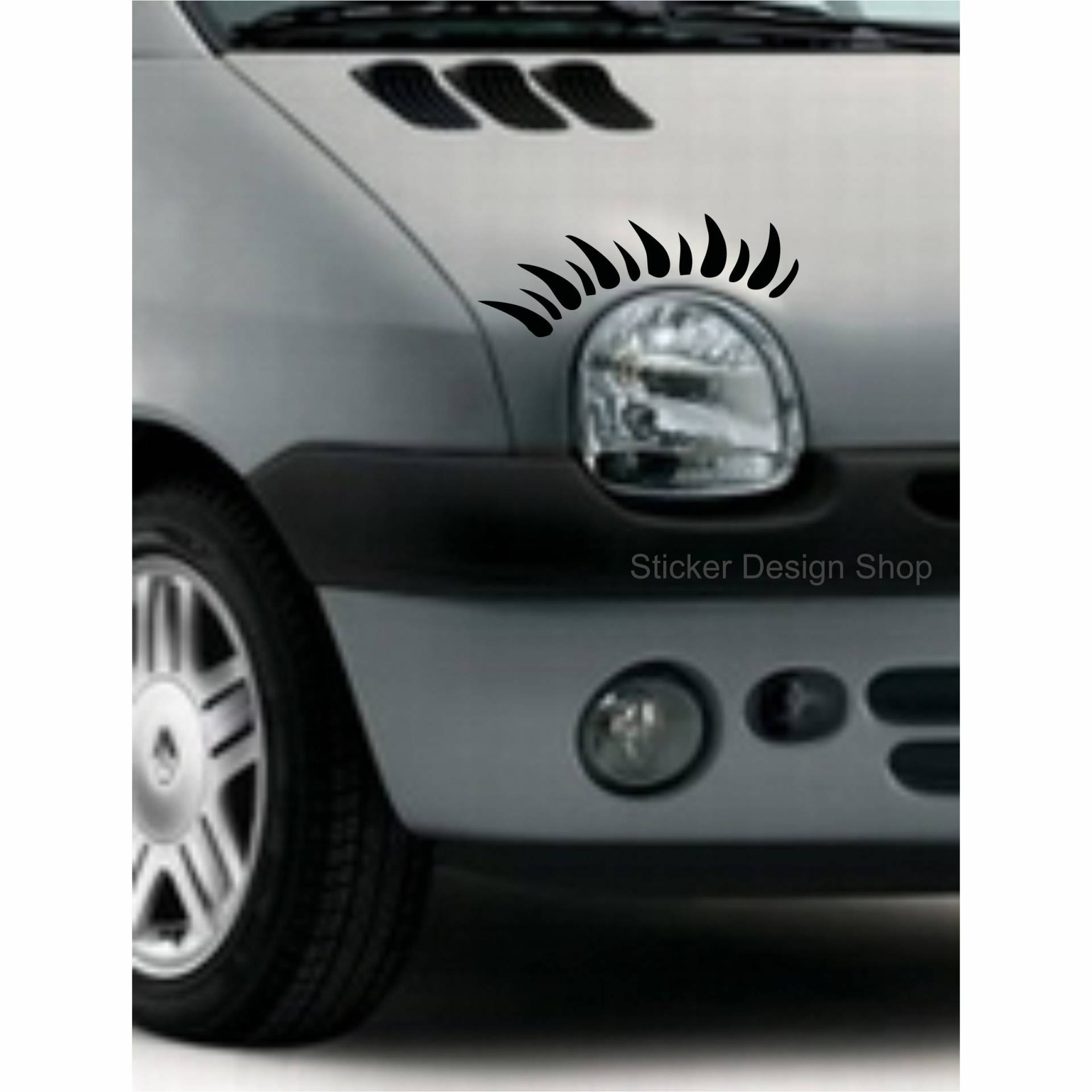 Sticker Design Shop Twingo Wimpern Autoaufkleber Stiker Tuning Auto Aufkleber Beetle Mini Lupo Clio von Sticker Design Shop
