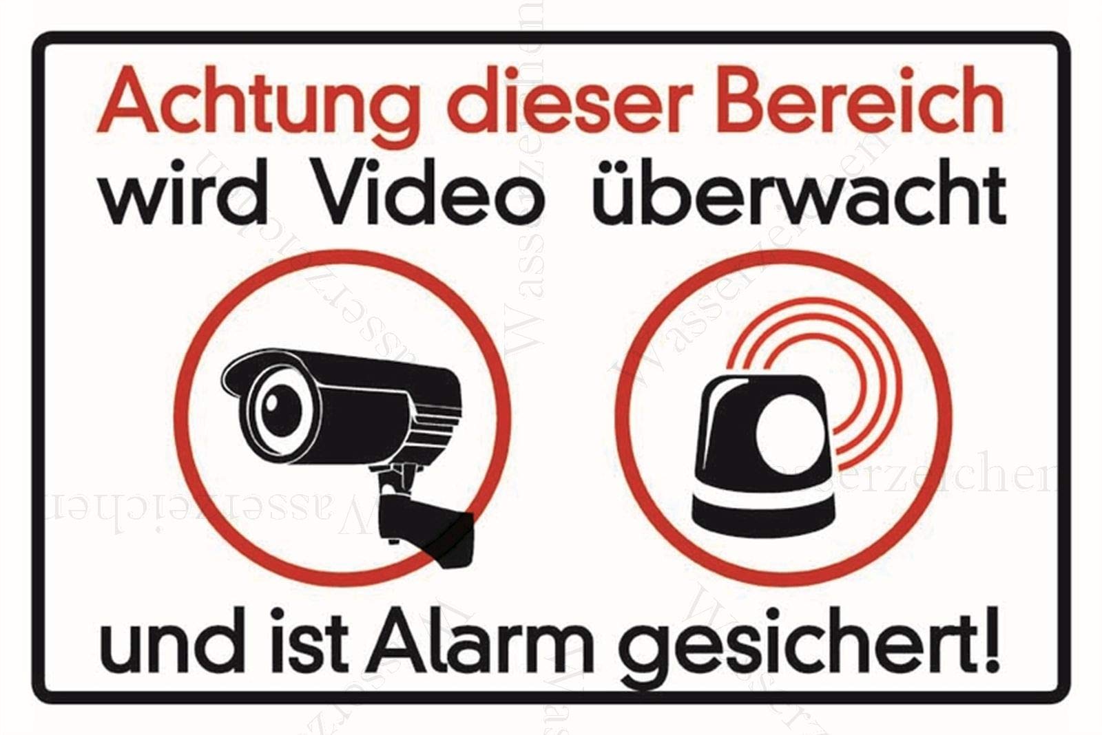 10cm! 2Stück!Aufkleber-Folie Wetterfest Made IN Germany Grundstück Parkplatz Videoüberwacht CCTV Alarm gesichert Video S583 UV&Waschanlagenfest-Auto-Vinyl-Sticker Decal Profi Qualität 10cm! 2Stück!Aufkleber-Folie Wetterfest Made IN Germany Grundstück Parkplatz Videoüberwacht CCTV Alarm gesichert Video S583 UV&Waschanlagenfest-Auto-Vinyl-Sticker Decal Profi Qualität von Sticker-Designs