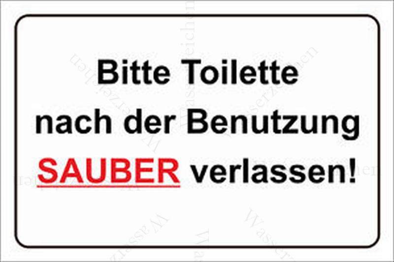 10cm! 2Stück!Aufkleber-Folie Wetterfest Made IN Germany WC Toilette Klo sauber halten verlassen reinigen Klobürste benutzen S951 UV&Waschanlagenfest-Auto-Sticker Decal Profi Qualität von Sticker-Designs