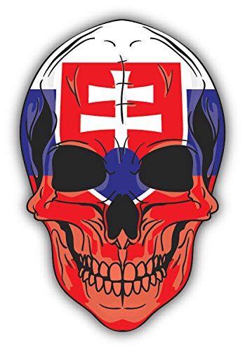 10cm! Klebe-Folie Wetterfest Made-IN-Germany Skull Punisher Totenkopf Flagge Fahne Slowakei H531 UV&Waschanlagenfest Auto-Aufkleber Sticker Decal 10cm! Klebe-Folie Wetterfest Made-IN-Germany Skull Punisher Totenkopf Flagge Fahne Slowakei H531 UV&Waschanlagenfest Auto-Aufkleber Sticker Decal von Sticker-Designs