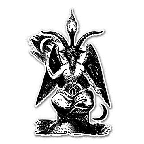 15cm! Klebe-Folie Wetterfest Made-IN-Germany Baphomet Luzifer L1435 UV&Waschanlagenfest Auto-Aufkleber Sticker Decal von Sticker-Designs