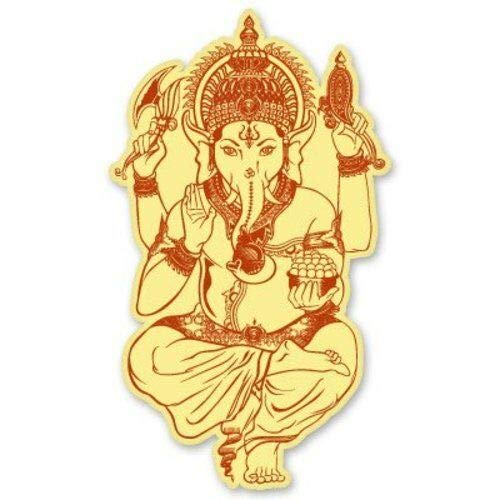 15cm! Klebe-Folie Wetterfest Made-IN-Germany Ganesha Ganesh Hinduismus Gott Elefant L165 UV&Waschanlagenfest Auto-Aufkleber Sticker Decal von Sticker-Designs