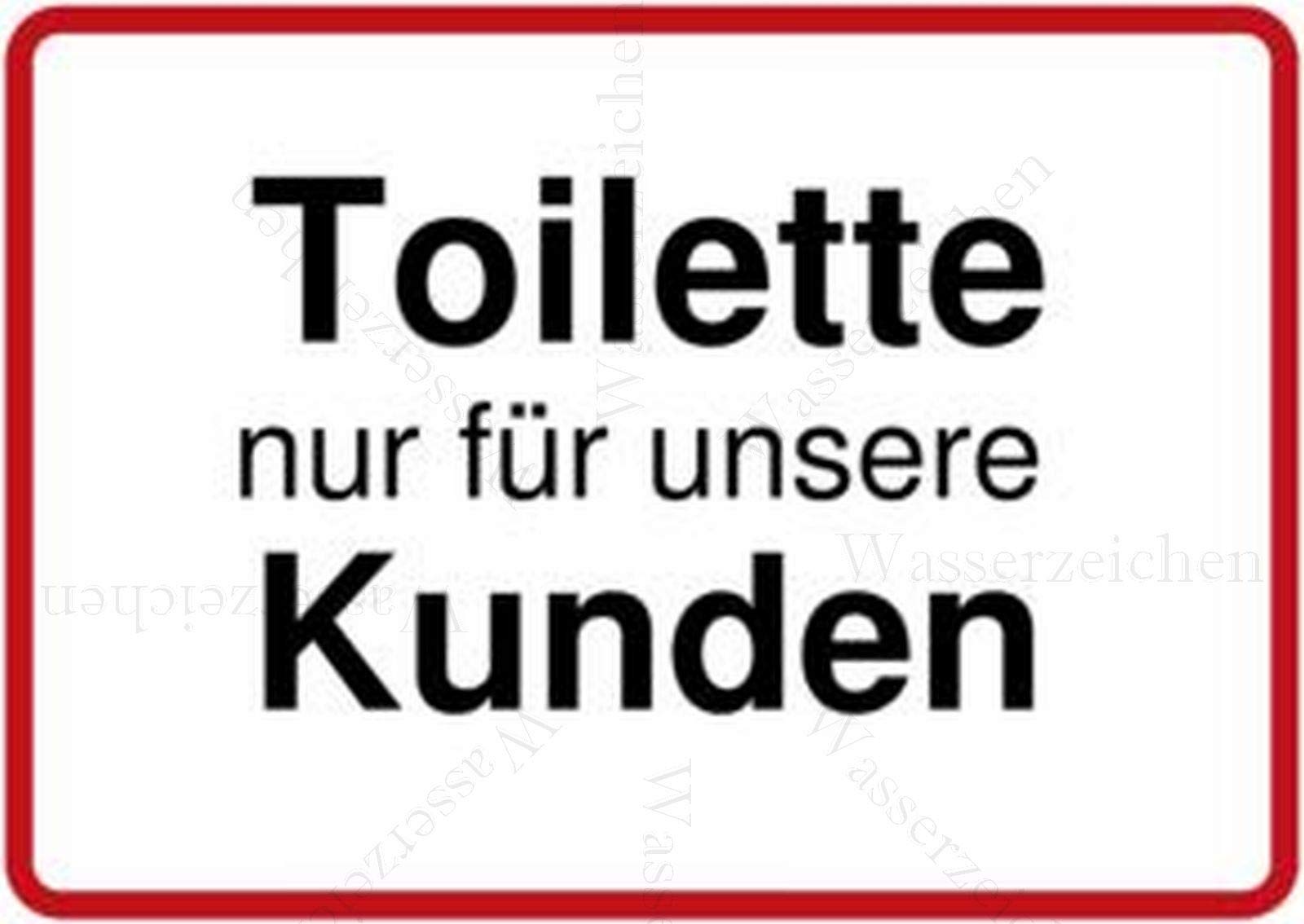 20cm! Aufkleber-Folie Wetterfest Made IN Germany Toilette nur für unsere Kunden Achtung Warnung S856 UV&Waschanlagenfest-Auto-Vinyl-Sticker Decal Profi Qualität DigitalSchnitt 20cm! Aufkleber-Folie Wetterfest Made IN Germany Toilette nur für unsere Kunden Achtung Warnung S856 UV&Waschanlagenfest-Auto-Vinyl-Sticker Decal Profi Qualität DigitalSchnitt von Sticker-Designs