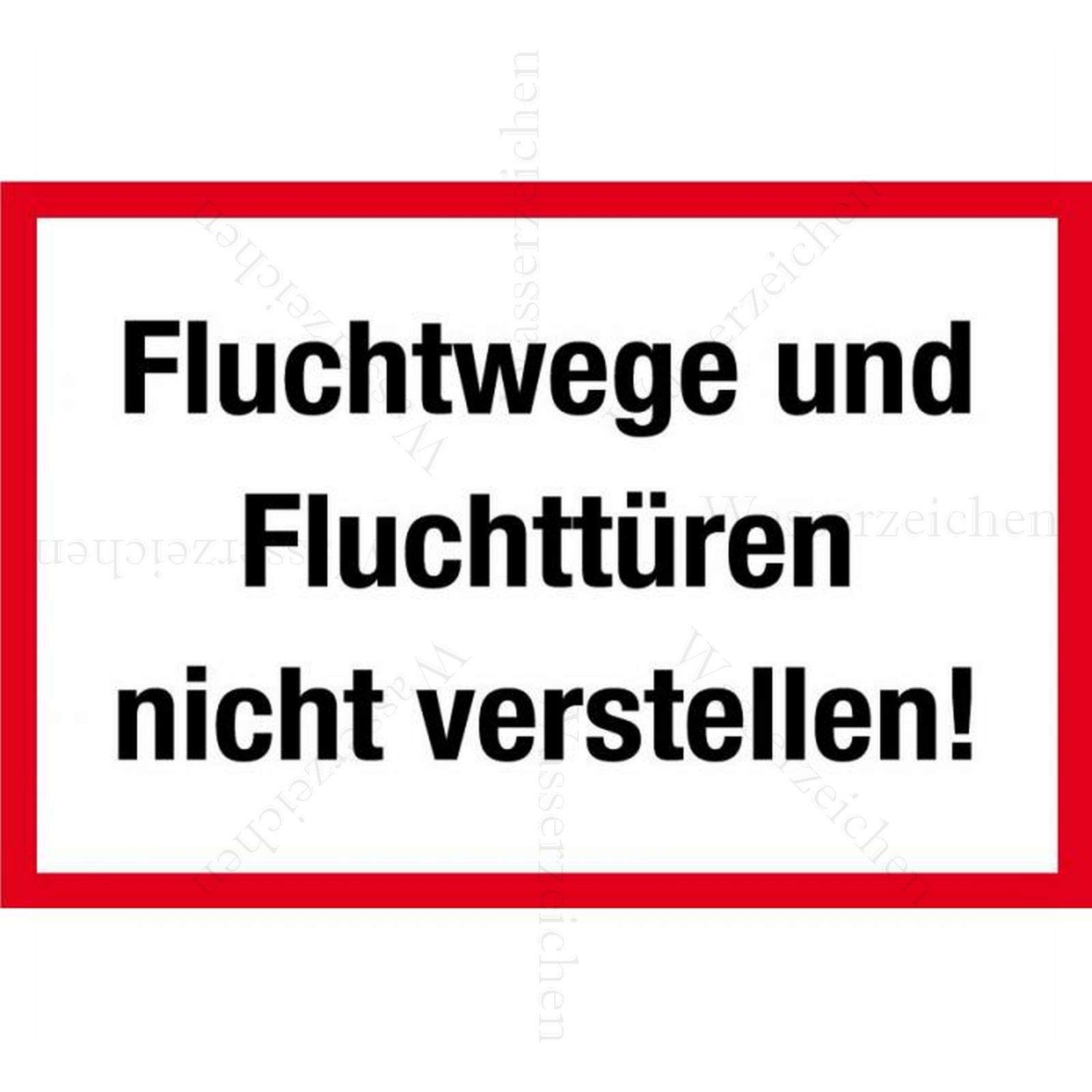 30cm! Aufkleber-Folie Wetterfest Made IN Germany Fluchtweg Fluchttüren Brandschutz Feuer Nicht verstellen verboten S696 UV&Waschanlagenfest-Auto-Sticker Decal Profi Qualität 30cm! Aufkleber-Folie Wetterfest Made IN Germany Fluchtweg Fluchttüren Brandschutz Feuer Nicht verstellen verboten S696 UV&Waschanlagenfest-Auto-Sticker Decal Profi Qualität von Sticker-Designs