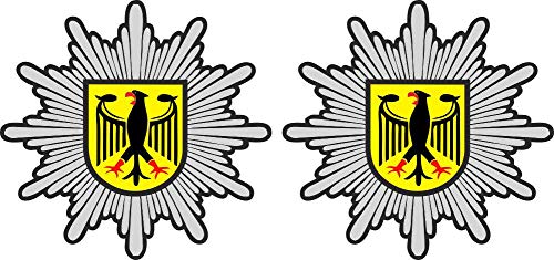 Sticker-Designs 10cm! 2Stück! Aufkleber-Folie Wetterfest Made IN Germany AUSSEND KLEBEND Bundespolizei Polizei Logos S351 UV&Waschanlagenfest-Profi Qualität Sticker-Designs 10cm! 2Stück! Aufkleber-Folie Wetterfest Made IN Germany AUSSEND KLEBEND Bundespolizei Polizei Logos S351 UV&Waschanlagenfest-Profi Qualität von Sticker-Designs