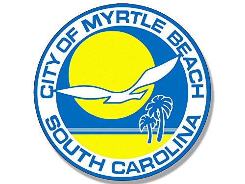 Sticker-Designs 10cm! Klebe-Folie Wetterfest Made-IN-Germany Myrtle Beach City Seal South Carolina UV&Waschanlagenfest Auto-Aufkleber Profi-Qualität! F1949 Sticker-Designs 10cm! Klebe-Folie Wetterfest Made-IN-Germany Myrtle Beach City Seal South Carolina UV&Waschanlagenfest Auto-Aufkleber Profi-Qualität! F1949 von Sticker-Designs