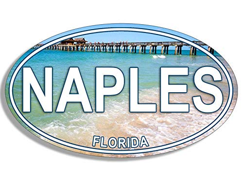 Sticker-Designs 10cm! Klebe-Folie Wetterfest Made-IN-Germany Naples Florida UV&Waschanlagenfest Auto-Aufkleber Profi-Qualität! F3565 von Sticker-Designs