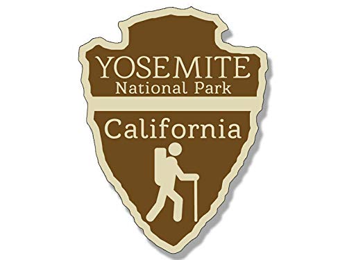 Sticker-Designs 10cm! Klebe-Folie Wetterfest Made-IN-Germany Yosemite national Park Arrowhead rv UV&Waschanlagenfest Auto-Aufkleber Profi-Qualität! F2182 von Sticker-Designs
