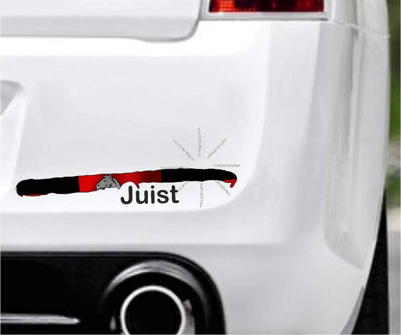 Sticker-Designs 10cm! Klebe-Folie Wetterfest Made-IN-Germany:Juist-Insel-Niedersachsen D21 UV&Waschanlagenfest Auto-Aufkleber Profi-Qualität! von Sticker-Designs