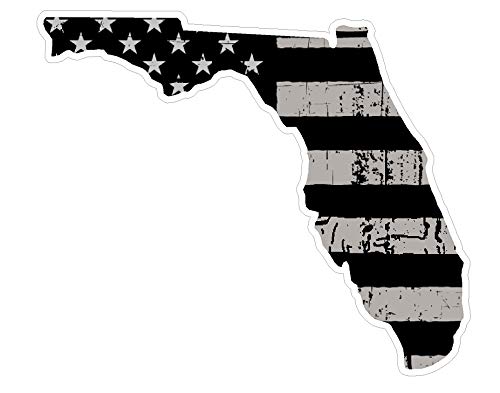 Sticker-Designs 15cm! Klebe-Folie Wetterfest Made-IN-Germany Florida State Staat USA Used-Look Flagge Fahne D280 UV&Waschanlagenfest Auto-Aufkleber Profi-Qualität! von Lupsty