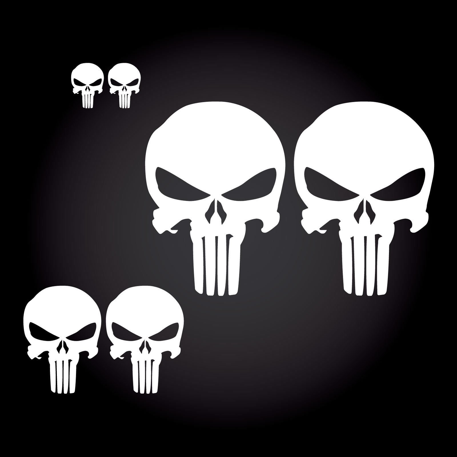 6-teiliges The Punisher Auto Aufkleber-Set JDM OEM Tuning Sticker Decal 30 Farben zur Auswahl 6-teiliges The Punisher Auto Aufkleber-Set JDM OEM Tuning Sticker Decal 30 Farben zur Auswahl von Sticker Shop 24