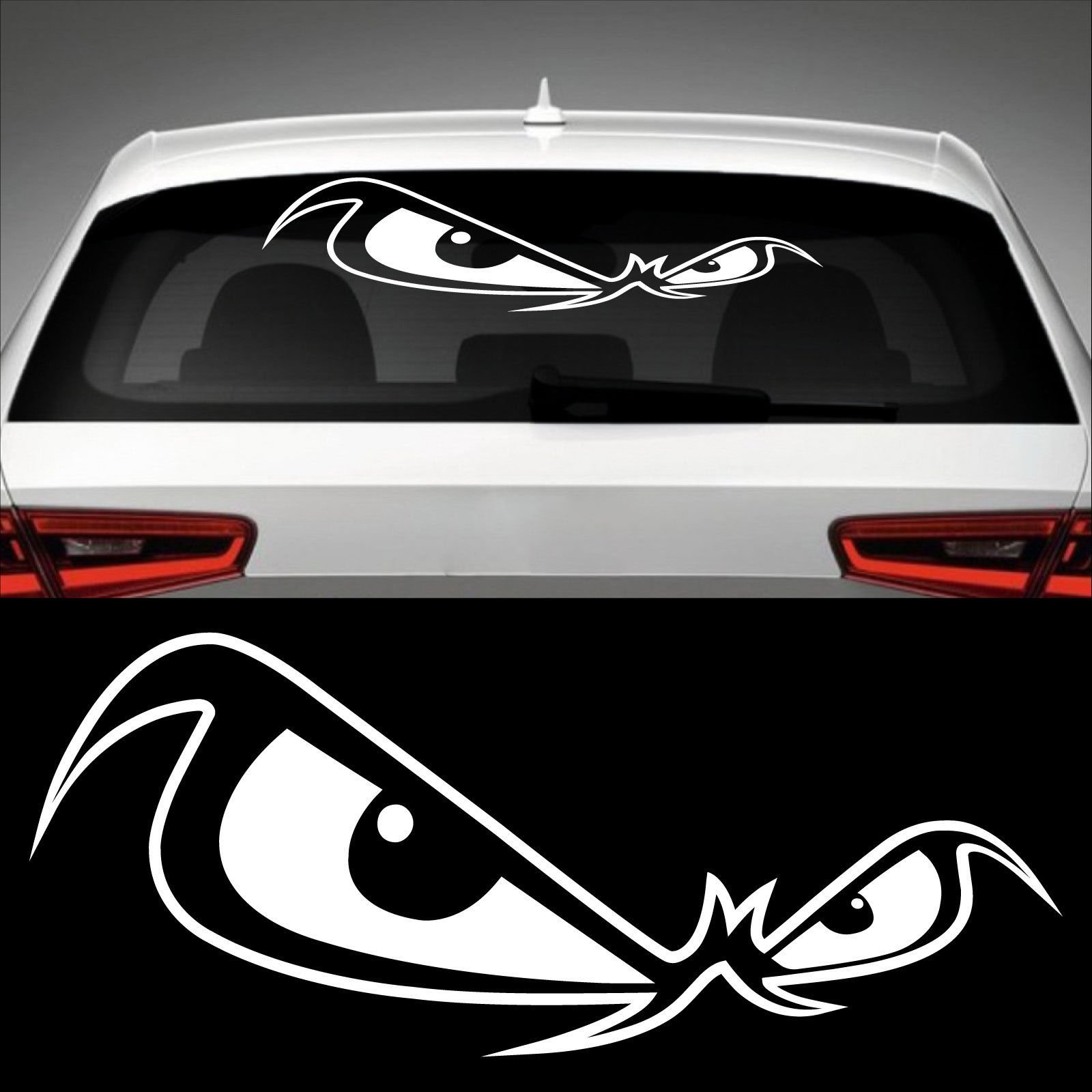 Böser Blick Heckscheibenaufkleber 60,0 cm x 25,0 cm Auto Aufkleber JDM OEM Tuning Sticker Decal 30 Farben zur Auswahl Böser Blick Heckscheibenaufkleber 60,0 cm x 25,0 cm Auto Aufkleber JDM OEM Tuning Sticker Decal 30 Farben zur Auswahl von Sticker Shop 24