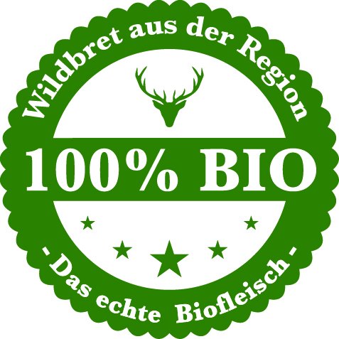 100% Bio Siegel Wildaufkleber Jagdaufkleber Wildbretaufkleber 50 Stück von Sticker-Verlag