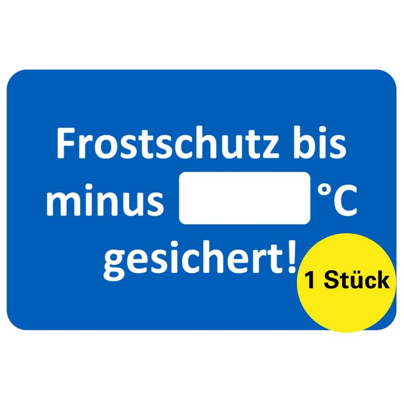Frostschutz Aufkleber 1 Stück – Servicezettel KFZ Service beschriftbar, Wartungsaufkleber, Langlebige Service Aufkleber, Kundendienst Aufkleb von Sticker-Verlag
