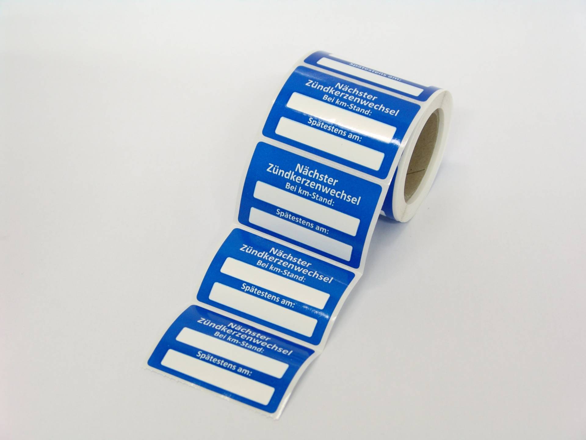 Kundendienst Aufkleber Serviceaufkleber Auswahl: (5 Stück, Nächster Zündkerzenwechsel) von Sticker-Verlag