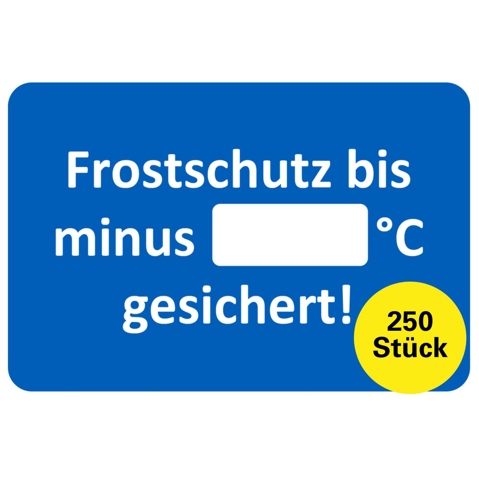 Frostschutz Aufkleber 250 Stück – Servicezettel KFZ Service beschriftbar, Wartungsaufkleber, Langlebige Service Aufkleber, Kundendienst Aufkleber, KFZ Werkstatt Aufkleber (250 Stück) von Sticker-Verlag