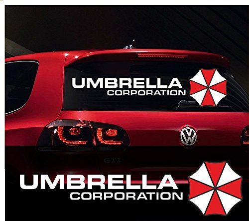 1x Umbrella Corporation HECKSCHEIBE AUFKLEBER ca. 50cm Decal Tuning Aufkleber Sticker Auto Motorrad Pick Up von Stickerbude24
