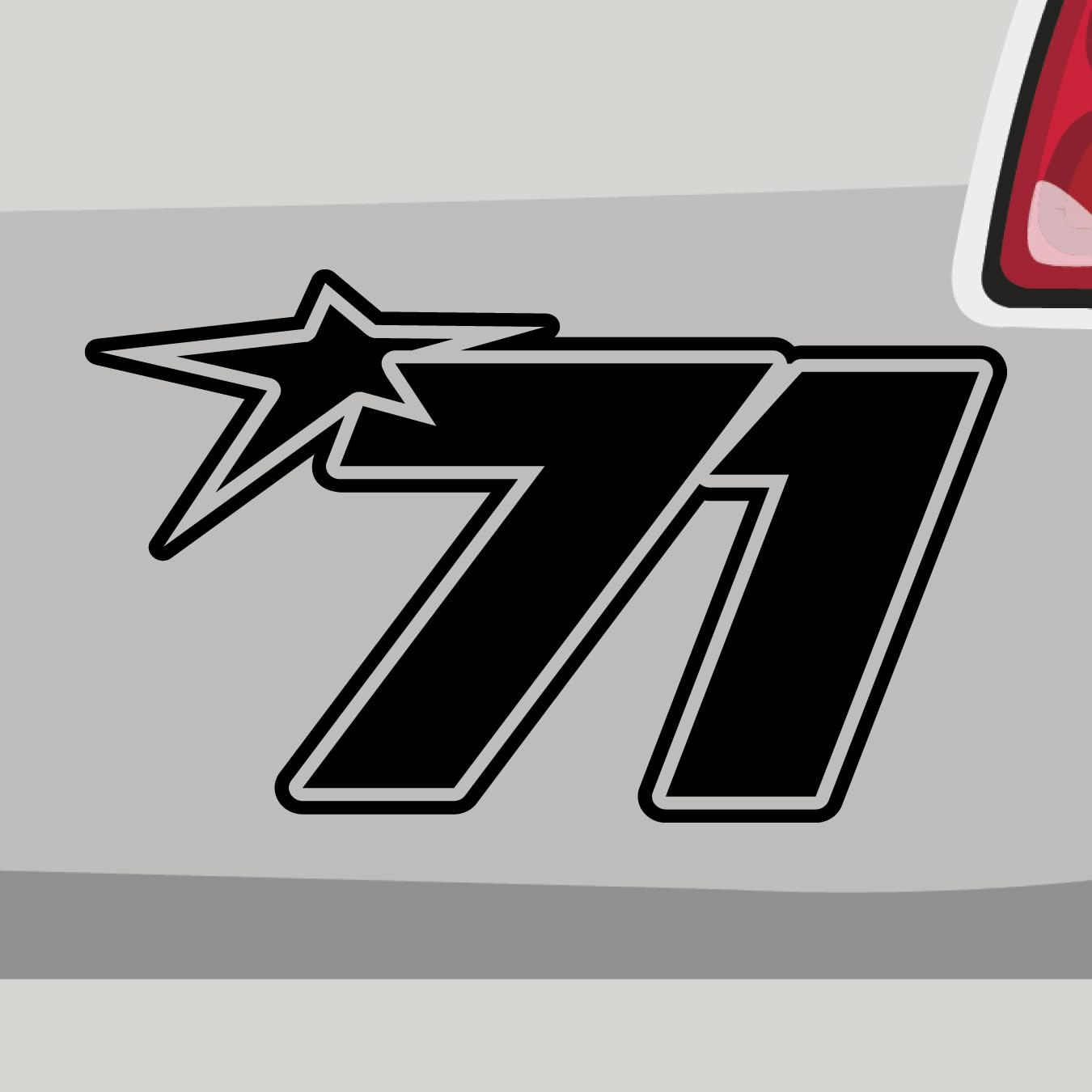 Stickerfreaks Startnummer 71 Aufkleber Race Stern Sticker Rennleitung Auto Bike Decal Vinyl Aufkleber Größe: Sparset | Farbe: 90-Silber | Racenumber Sticker Kleber Deko Tuning Zahl Stickerfreaks Startnummer 71 Aufkleber Race Stern Sticker Rennleitung Auto Bike Decal Vinyl Aufkleber Größe: Sparset | Farbe: 90-Silber | Racenumber Sticker Kleber Deko Tuning Zahl von Stickerfreaks