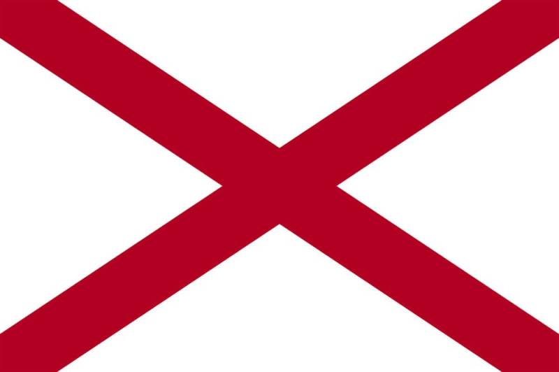 2X Auto Aufkleber Alabama - Flagge 2X Car Sticker Fahne US Bundesstaat (ca. 8x5 cm) von Stickerpalast
