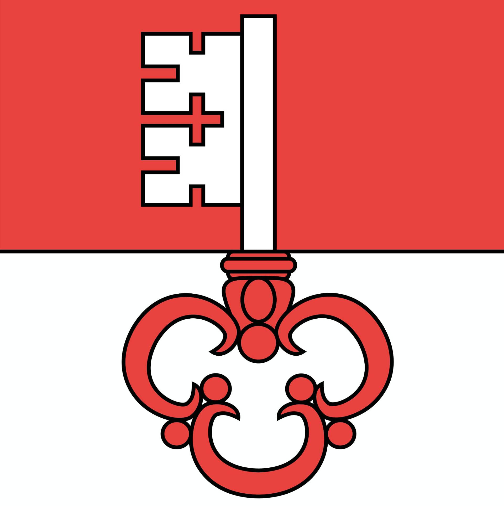 2X Auto Aufkleber Obwalden - Flagge 2X Car Sticker Fahne Schweizer Kanton (ca. 8 cm) von Stickerpalast