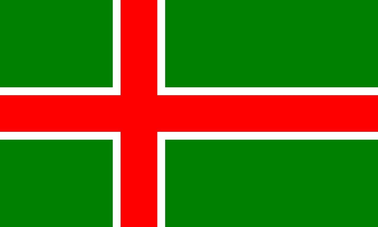 2X Auto Aufkleber SMALAND - Flagge inoffiziell 2X Car Sticker Fahne Schwedische Provinz (ca. 8 cm) von Stickerpalast
