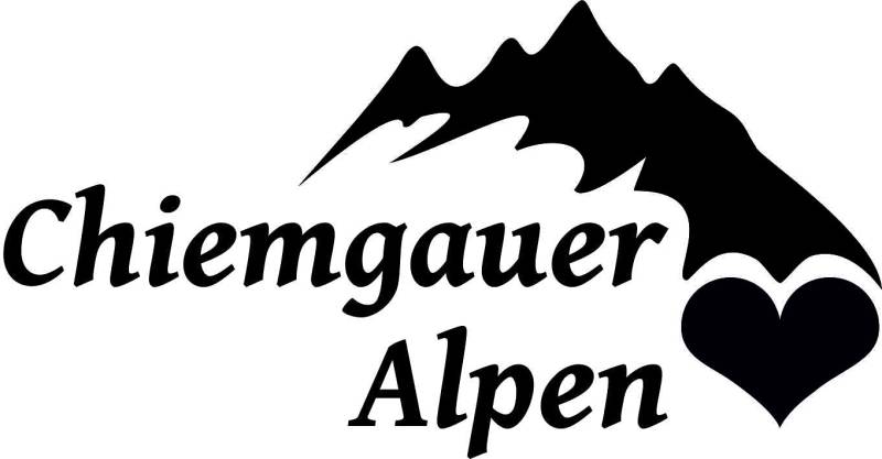 Stickerpalast 2X Auto Aufkleber CHIEMGAUER Alpen Berg/Gebirge Deutschland | 11 cm konturgeschnitten von Stickerpalast