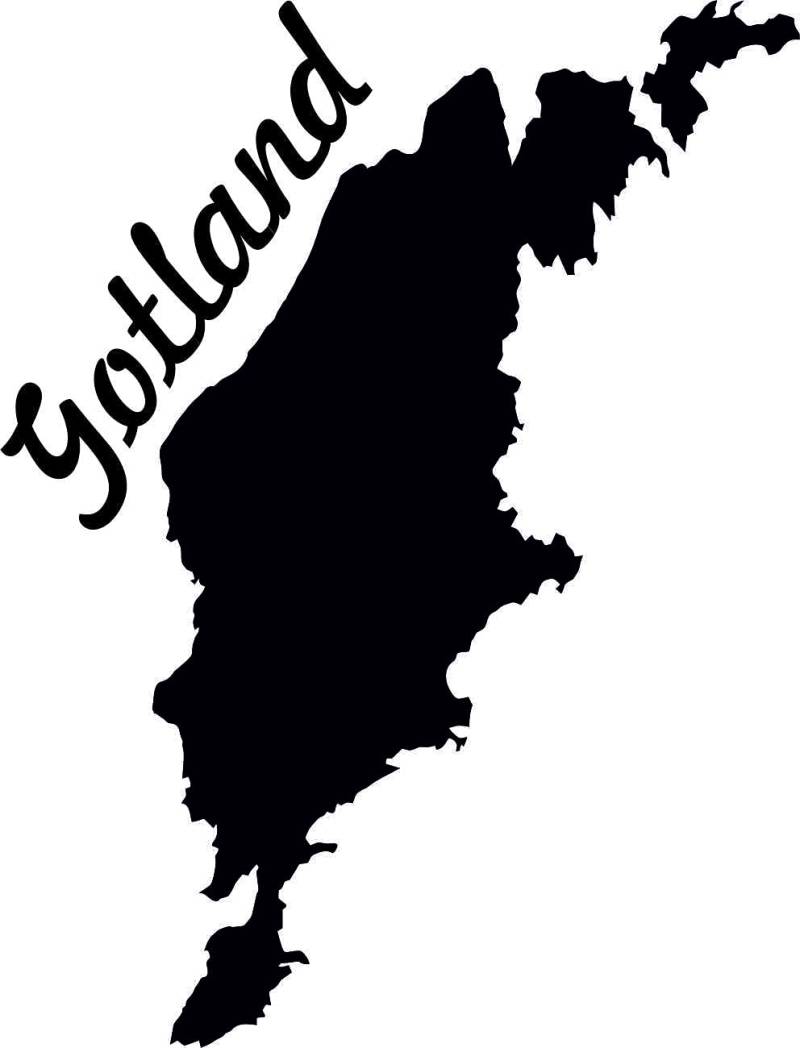 Stickerpalast 2X Auto Aufkleber Gotland Schwedische Provinz Schweden | 11 cm konturgeschnitten von Homry