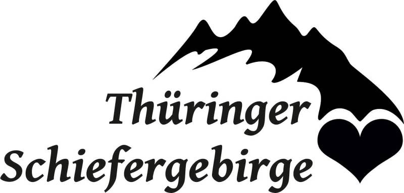 Stickerpalast 2X Auto Aufkleber THÜRINGER SCHIEFERGEBIRGE Berg/Gebirge Deutschland | 12 cm konturgeschnitten von Stickerpalast