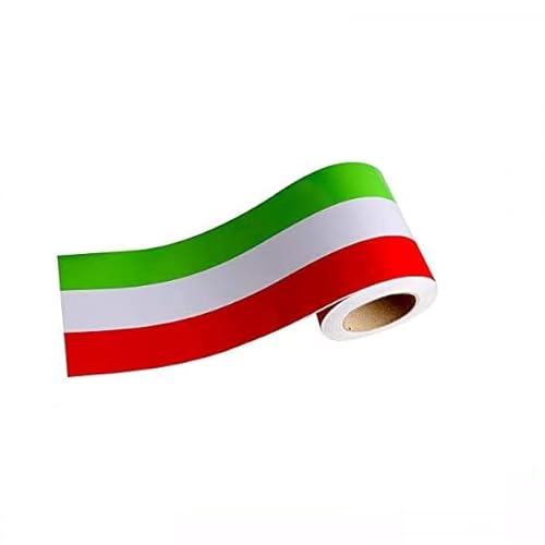 StickersLab - Klebeband Tricolore Italienische Flagge in 4 Größen (15 cm, Länge 1 m) von STICKERSLAB GHIRARDI