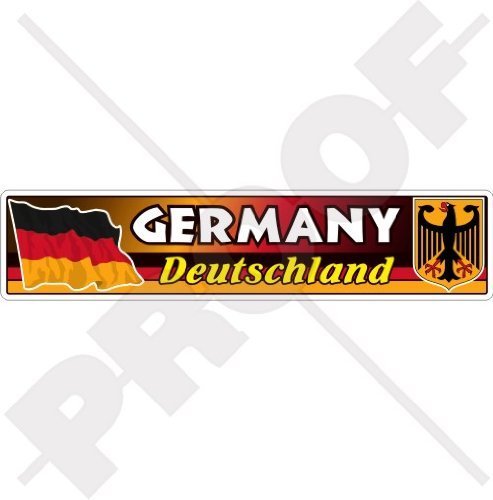 DEUTSCHLAND Deutsches Flaggen-Wappen Deutschland, DEUTSCH Emblem 180mm Auto & Motorrad Aufkleber, Vinyl Sticker von StickersWorld