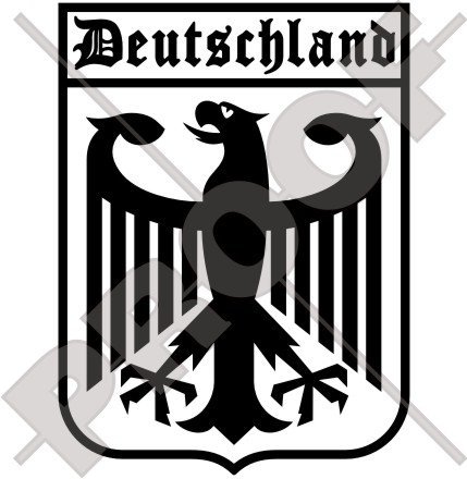 Deutschland German Eagle, Deutschland 162,6 cm (160 mm) Vinyl Bumper Aufkleber, Aufkleber – 22 Farben zur Auswahl von StickersWorld