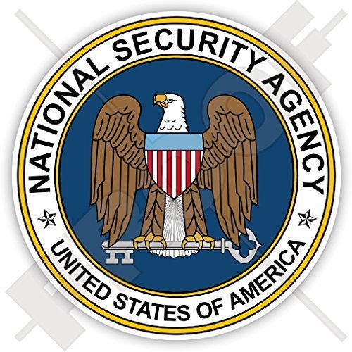 US NATIONALE SICHERHEITSBEHÖRDE Siegel NSA Vereinigte Staaten von Amerika,Amerikanisch 90mm Auto & Motorrad Aufkleber, Vinyl Sticker von StickersWorld