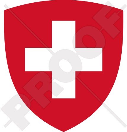 StickersWorld Vinyl-Aufkleber, Schweizer Wappen, Wasserdicht, 100 mm von StickersWorld