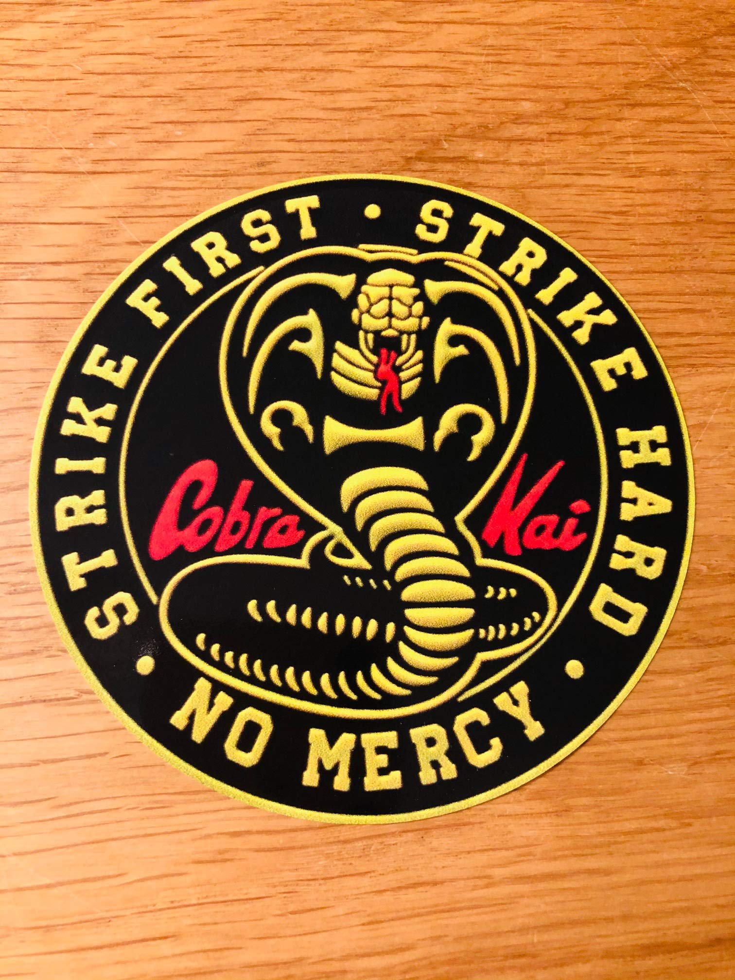Cobra Kai Strike First Strike Hard NO Mercy Aufkleber Sticker Karate Kid Mi442 von Stickerverticker