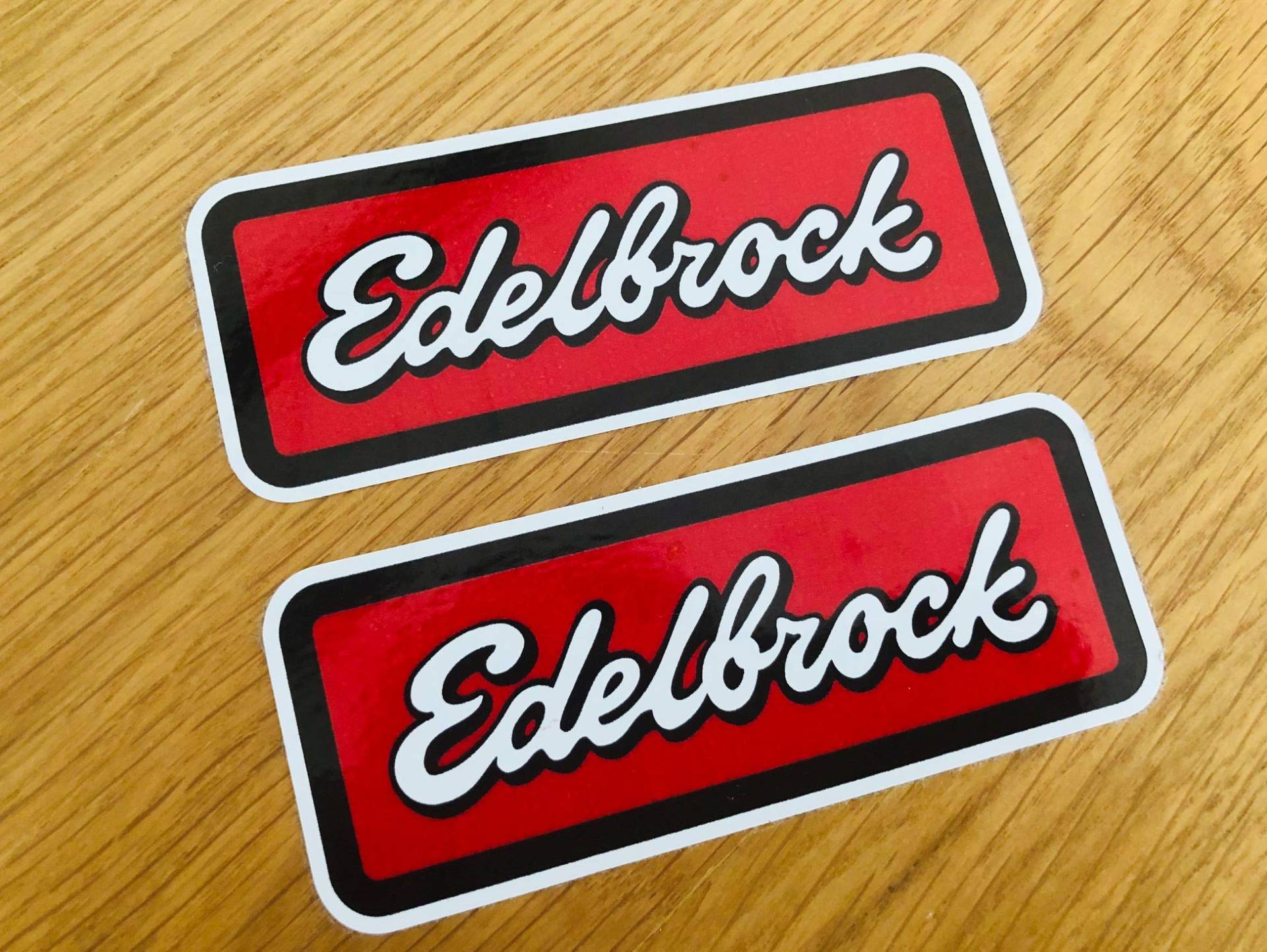 EDELBROCK 2 Stück Aufkleber Sticker JDM Old School V8 Tuning Auto Decal NOS-0039 EDELBROCK 2 Stück Aufkleber Sticker JDM Old School V8 Tuning Auto Decal NOS-0039 von Stickerverticker