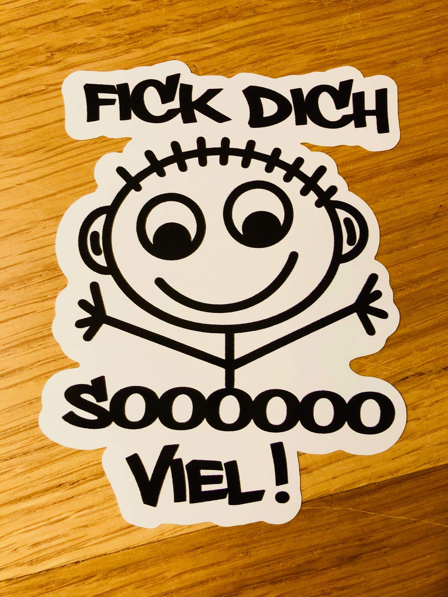 FICK Dich SO VIEL Aufkleber Sticker Fun Spaß Decal Sprüche Lustig Motiv V8 Mi454 von Stickerverticker
