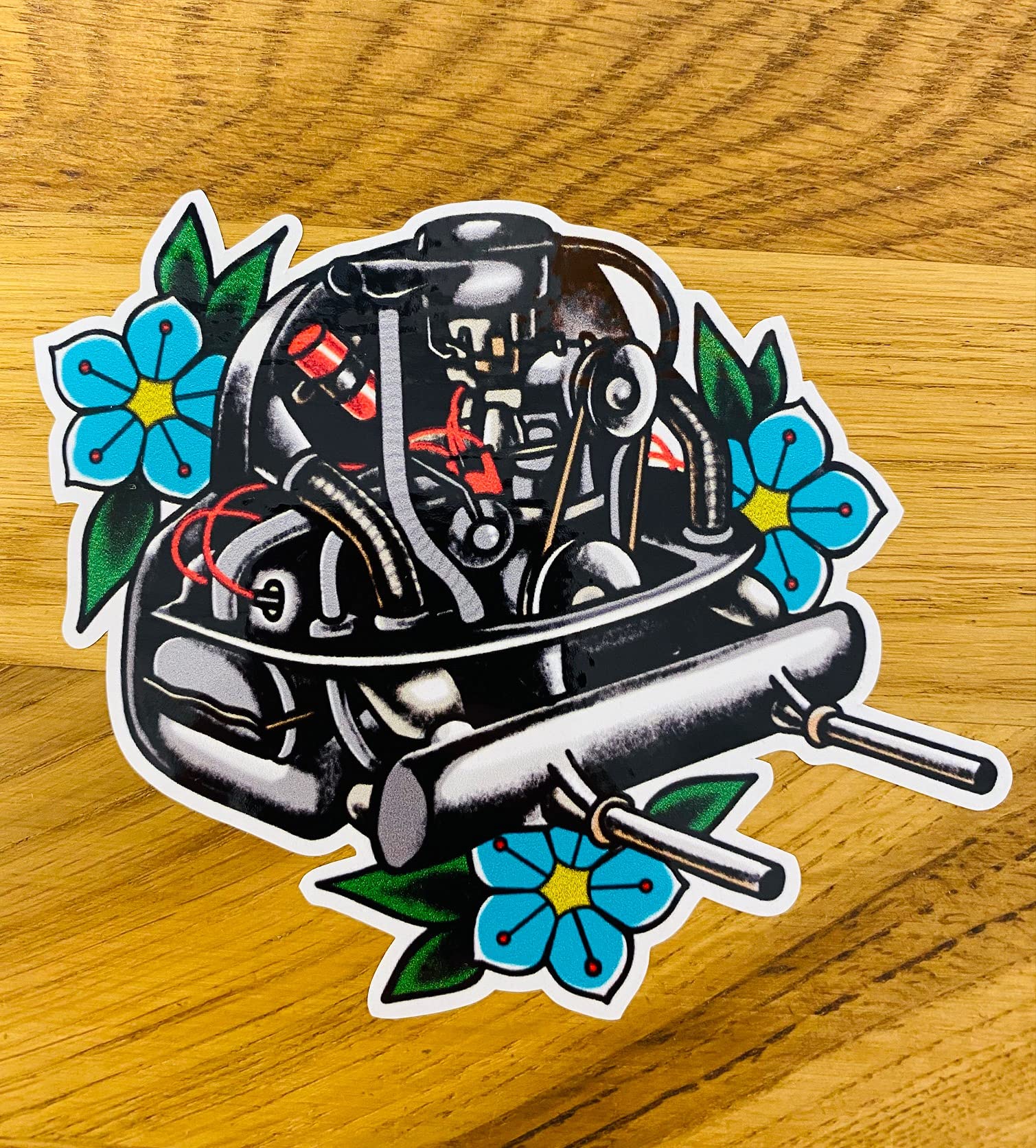 Flat 4 Oldschool Aufkleber Sticker Boxer Käfer Four Tuning Bug Air Cooled Mi514 Flat 4 Oldschool Aufkleber Sticker Boxer Käfer Four Tuning Bug Air Cooled Mi514 von Stickerverticker