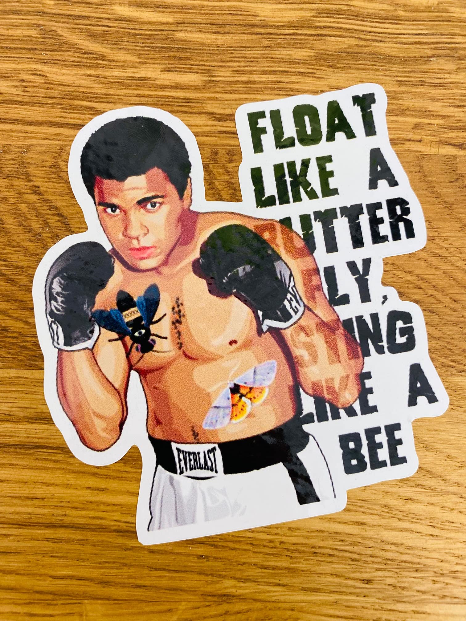 Float Like A Butterfly Aufkleber Sticker Muhammad Ali Boxing Boxen Sport Mi510 von Stickerverticker