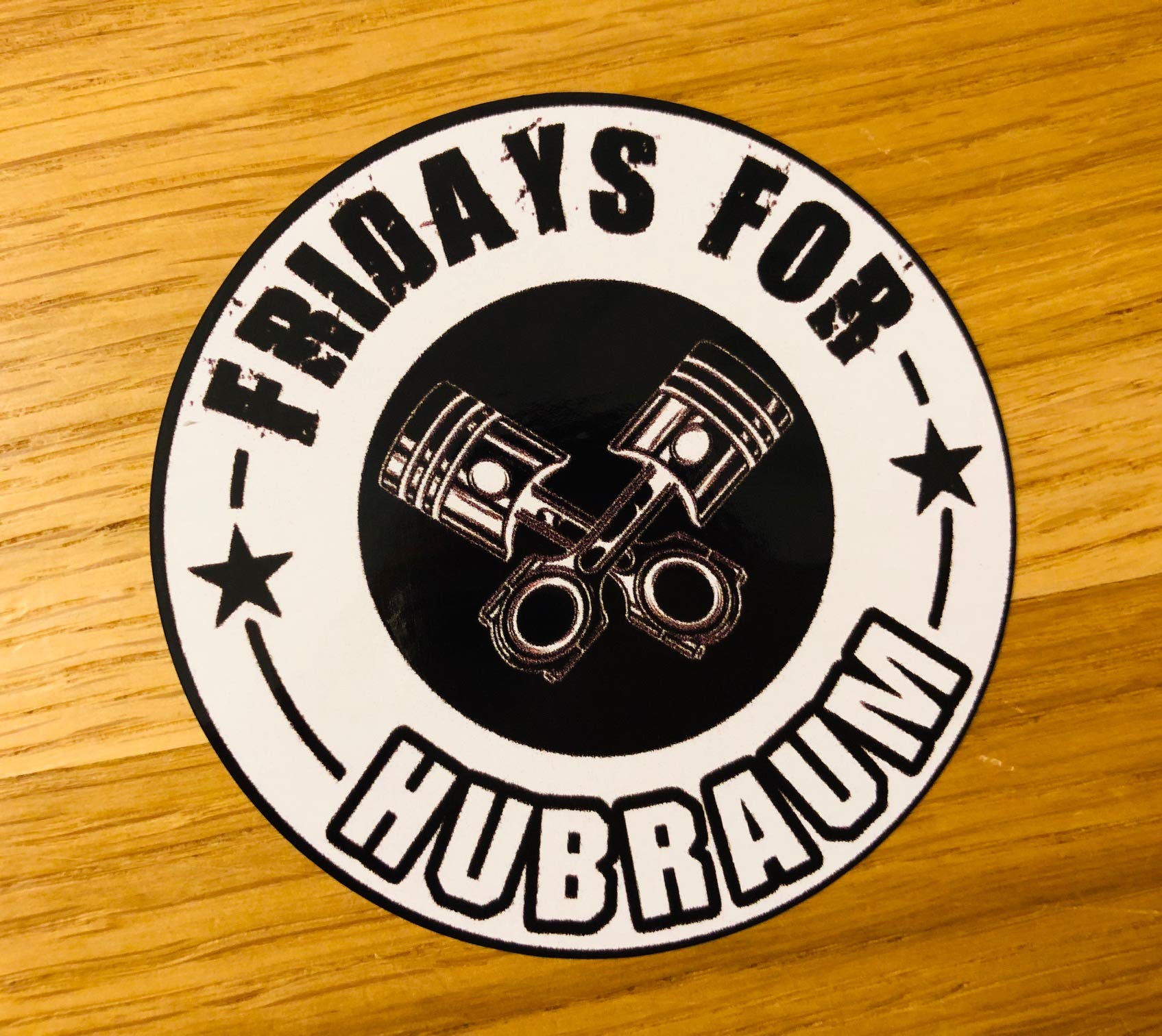 Fridays for HUBRAUM Aufkleber Sticker Greta Umwelt Plakette CO2 Fun Diesel Mi385 von Stickerverticker