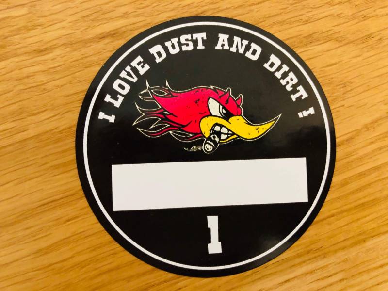 Horsepower Plakette Aufkleber Sticker Race Oldschool Roadrunner Woodpecker Mi174 von Stickerverticker
