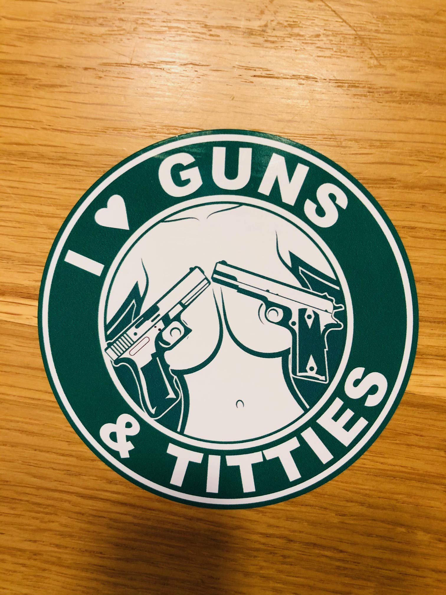 I Love Guns & Titties Aufkleber Sticker Tuning Auto Decal Oldschool Porno Mi480 von Stickerverticker