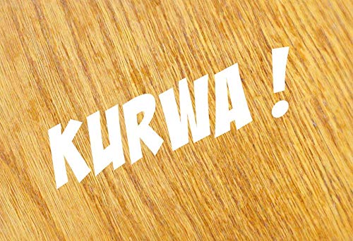 KURWA Aufkleber Sticker Sprüche JP Fun Prior Auto Performance Design Spaß Decal KURWA Aufkleber Sticker Sprüche JP Fun Prior Auto Performance Design Spaß Decal von Stickerverticker
