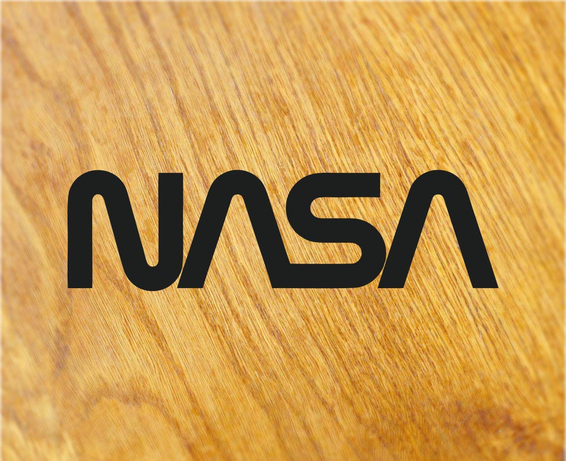 NASA Aufkleber Sticker Weltall Raumfahrt Space Shuttle Mond Moon Schriftzug Logo von Stickerverticker
