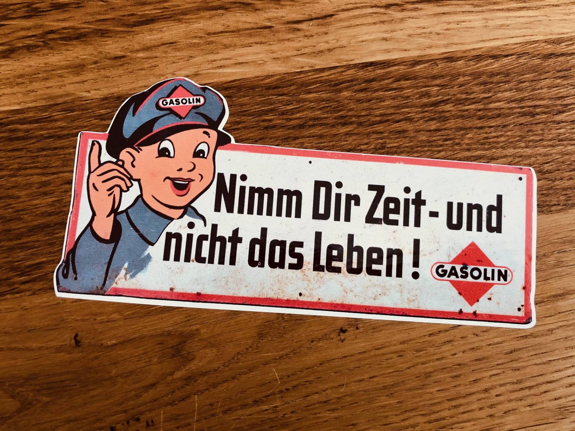 Nimm Dir Zeit und Nicht das Leben Aufkleber Sticker Retro Oldschool Schild Mi502 von Stickerverticker