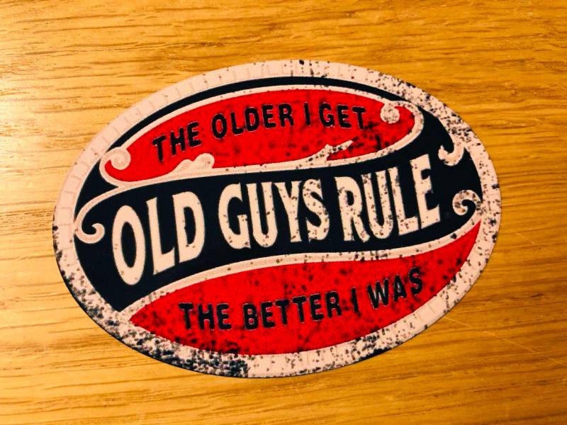 Old Guys Rule Older Better Aufkleber Sticker Oldtimer Auto Decal Race Part Mi453 von Stickerverticker