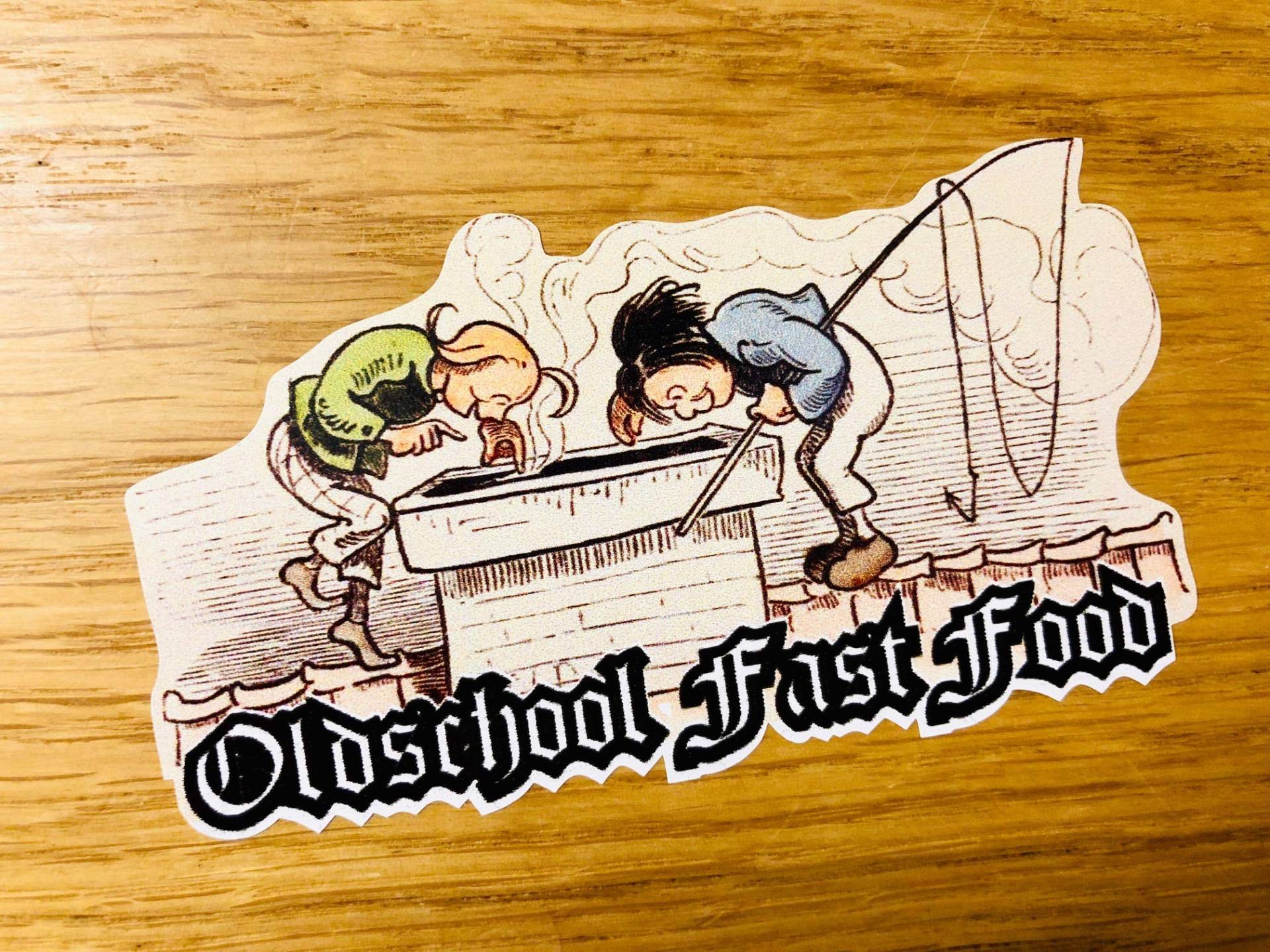 Oldschool Fast Food Aufkleber Sticker Max und Moritz Hooligan Kult Auto V8 Mi273 von Stickerverticker