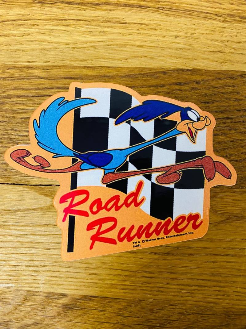 Road Runner BEEP Aufkleber Sticker Flagge Oldtimer Old School Retro Tank Mi518 von Stickerverticker